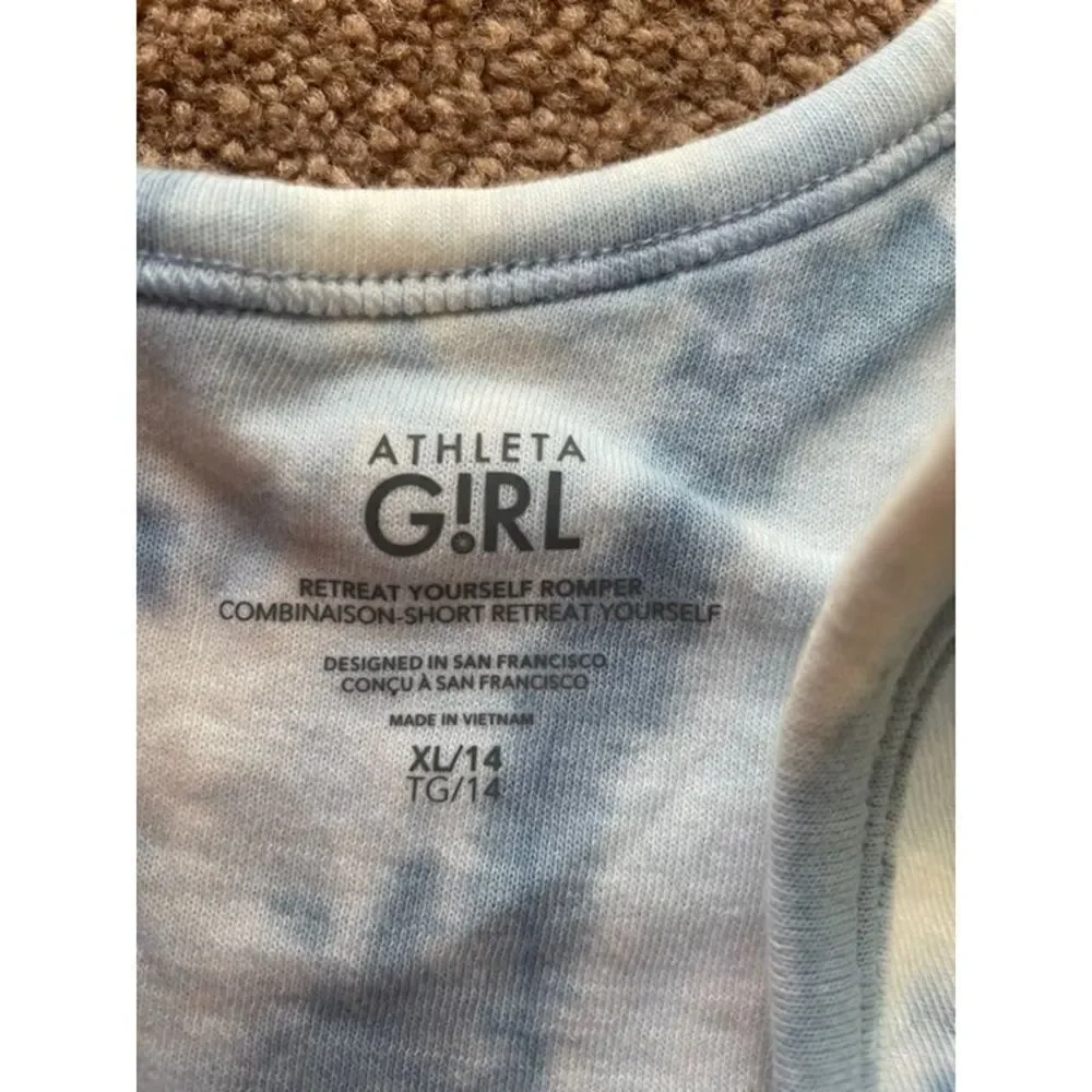Athleta Girl Retreat Yourself Tie-dye Romper Sz XL/14 - Girls​​​​​